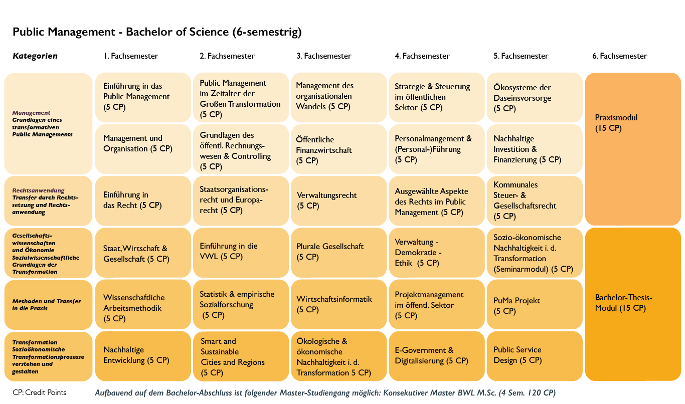 Studienplan Public Management Bachelor PO 2021