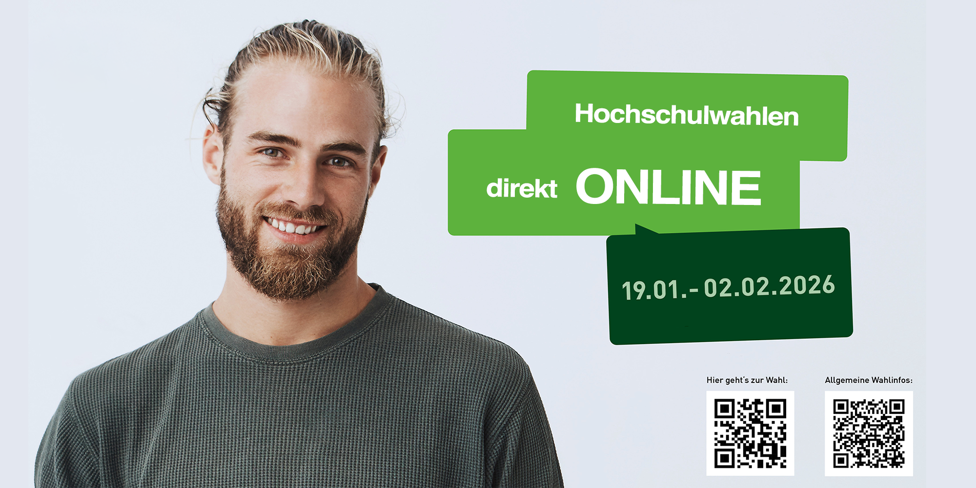 Hochschulwahlen online: 19.01. - 02.02.26