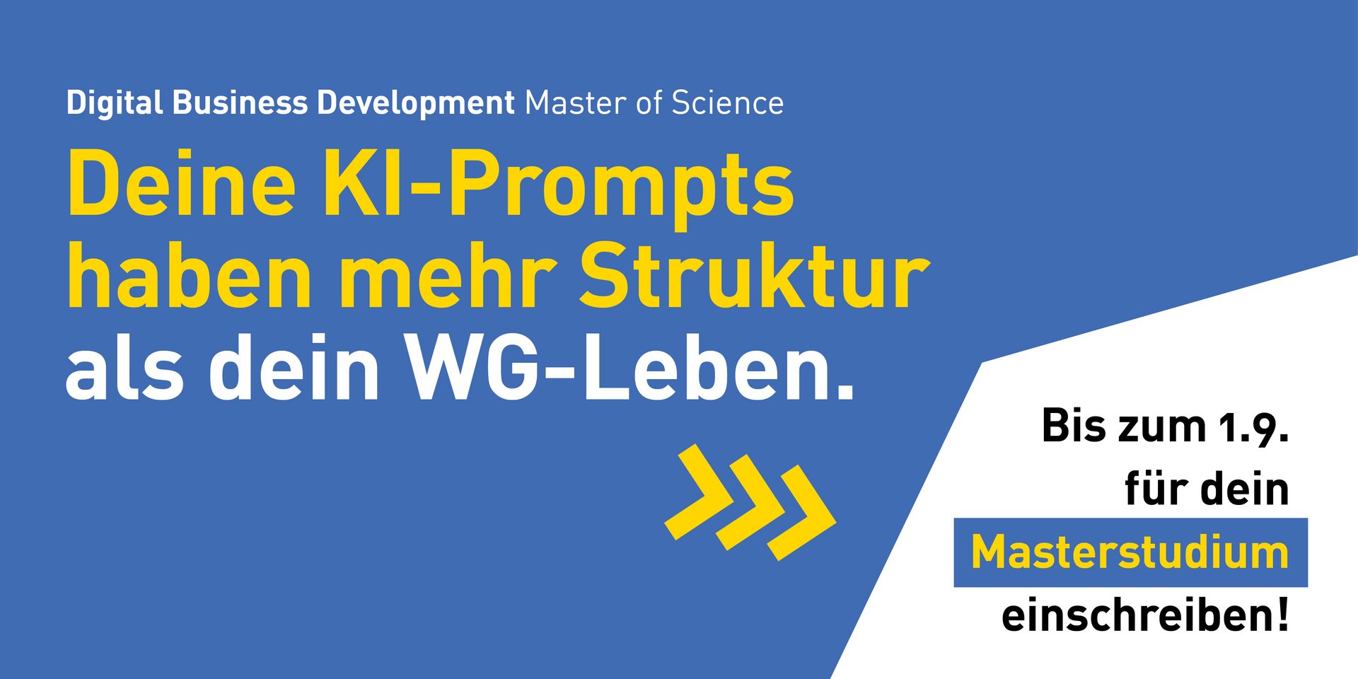 Digital Business Development Master - Bewirb' Dich jetzt ...