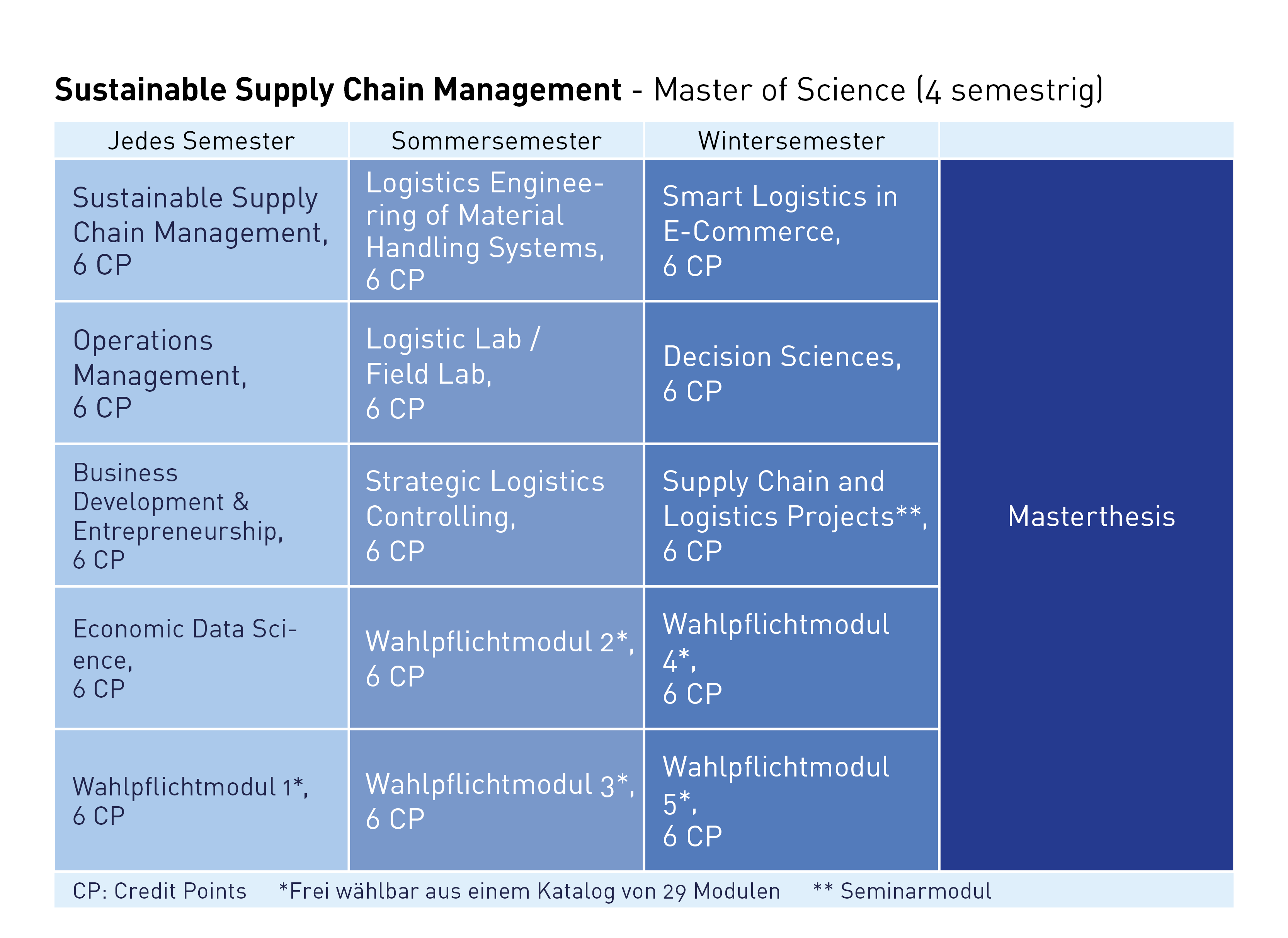 SSCM - Studienplan