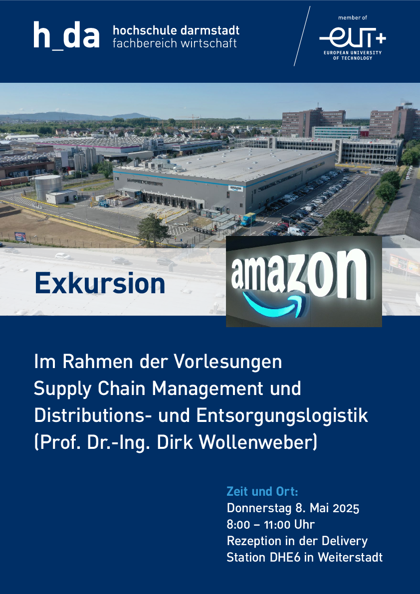 Exkursion zur Fa. Amazon in Weiterstadt